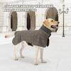 New British Style Dog Suit Vest, Windproof Thickened Warm Padded Cape For Outdoor Indoor Small Medium Large Dogs Pet Supplies