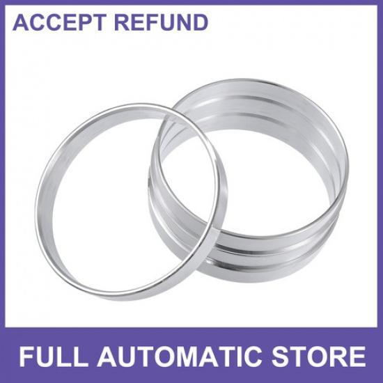 Четыре ступичных центровочных кольца Универсальные Наружный диаметр 68 мм Внутренний диаметр 651 мм Алюминиевый сплав