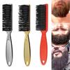 Comb Blade Comb Soft Bristles Brush Scissors Cleaning Brush Men Oil Head Brush Skin Fade Brush