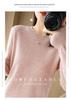 Women's Round Neck Sweater: Solid Color Knit Pullover for Autumn/Winter, Long Sleeve, Lightweight and Short.