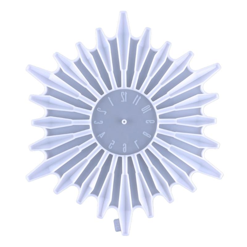 Clock Resin Molds Large Number Clock Silicone Mold Epoxy Casting Mold for DIY Crafts Home Decor Wall Art Clock Making
