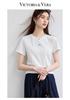Summer "3-second instant cool" customized silver logo solid color simple and versatile loose multi-color short sleeved T-shirt