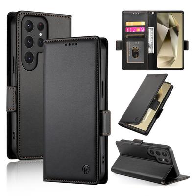 Flip Wallet Karten Solt Handyhülle für Samsung Galaxy S25 S24 Ultra S23 S21 S20 FE S22 Plus Ständer PU Lederhülle