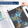 30 Pages Diamond Painting Storage Book Portfolio Presentation Storage Book Clear Pockets Folder Photo Album Stationery Tool