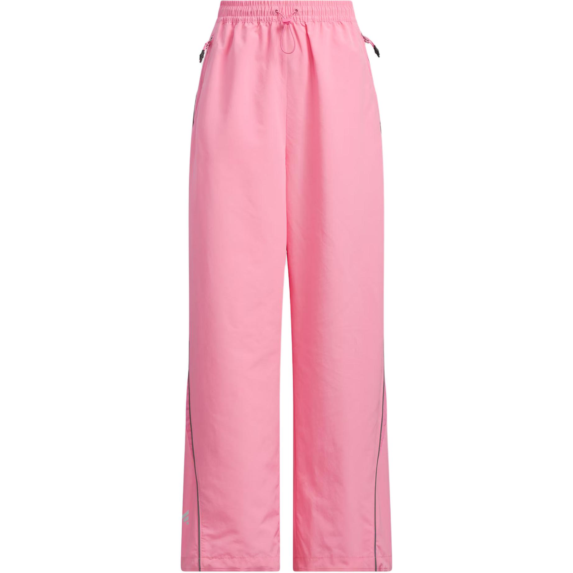 Adidas Piping Woven Tracksuit Bottoms Casual Pants Women s Simple Pink JJ3782 M