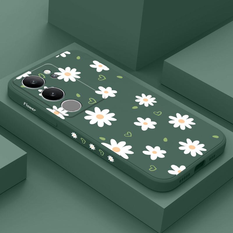 Tender Daisy Phone Case For VIVO V40 V30 V29 V29E V27 V27E V25 V25E V23 V23E V21 V20 Y20 Y12 Y21 Y22 Y50 Y35 Y76 Y36 Pro 4G 5G