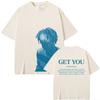 Rapper Daniel Caesar Get You Graphic Print Unisex Hip‑Hop Pop‑Music Men's High‑Quality Pure‑Cotton Streetwear Short‑Sleeve T-shirt