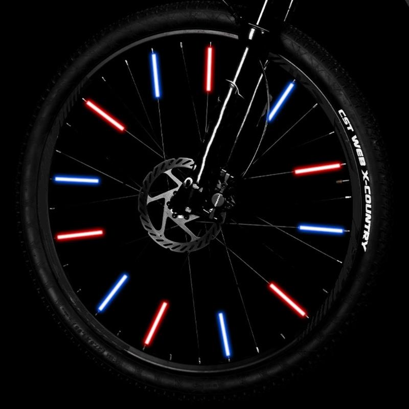 36Pcs Bicycles Spoke Skin Waterproofs Bicycles Wheel Spoke Reflectors Tube Kids Bikes Wheel Decoratives Reflectors
