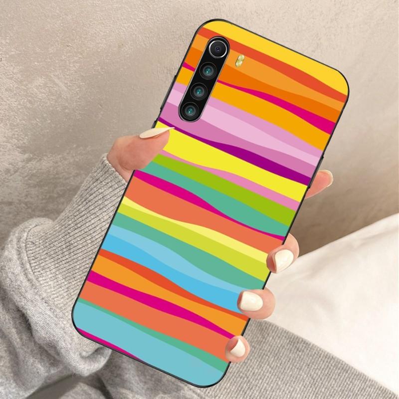 

Красочный чехол для телефона с радужным рисунком для Xiaomi Redmi Note 11 10 9T 8 7 Pro Redmi 10 9 9A 9C 8 7 6, мягкий черный чехол для телефона Redmi 7