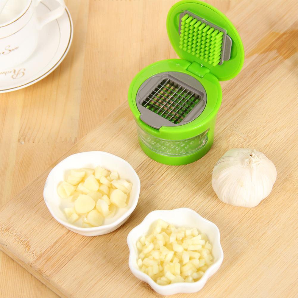 Portable Mini Garlic Grater Chopper Slicer Onion Hand Press Grinder