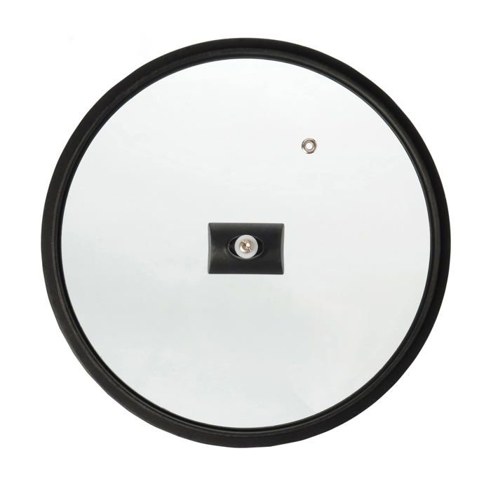 Couvercle vendu seul moneta - 0004124516 - couvercle plat, bord en silicone et poignee pour loupe 16 cm