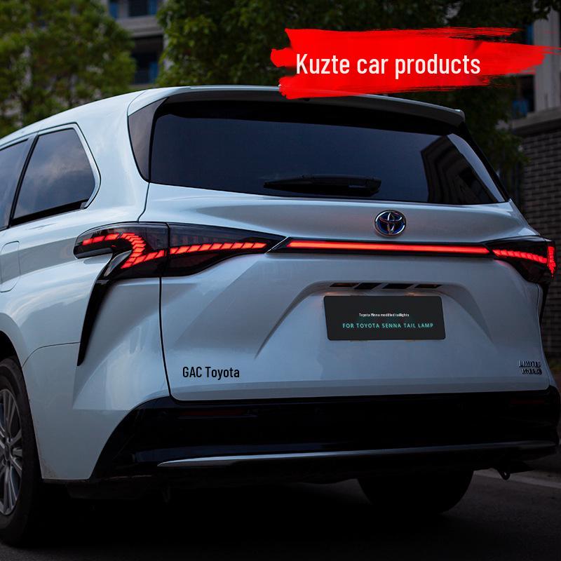 Fits 21-22 Sienna: Smoked LED Dragon Scale Turn Signals & Rear Taillight Assembly