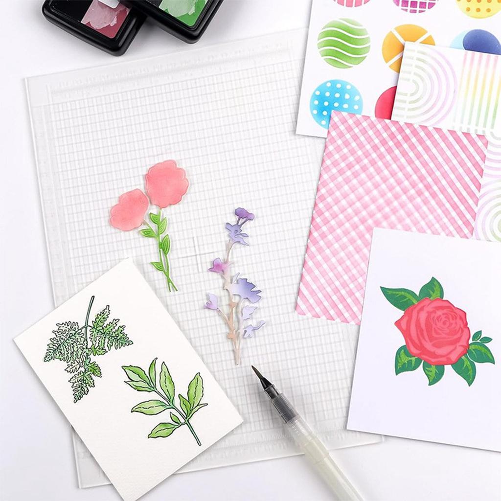 Fixed Pad Can Be Reused As A Multi-purpose DIY Handmade Template Stamping Tool And - Pad.