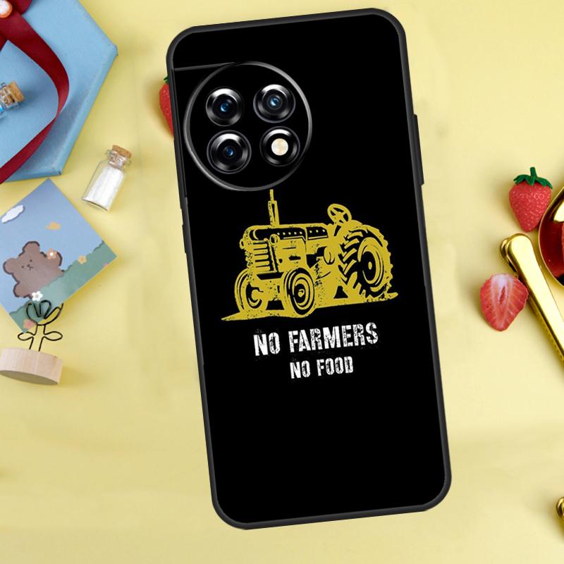 No Farmers No Food Case For OnePlus 15 13 12 11 10 9 13T 13R 12R 10R 10T 8T Nord 5 CE 4 3 2 Lite N20 N30 Cover