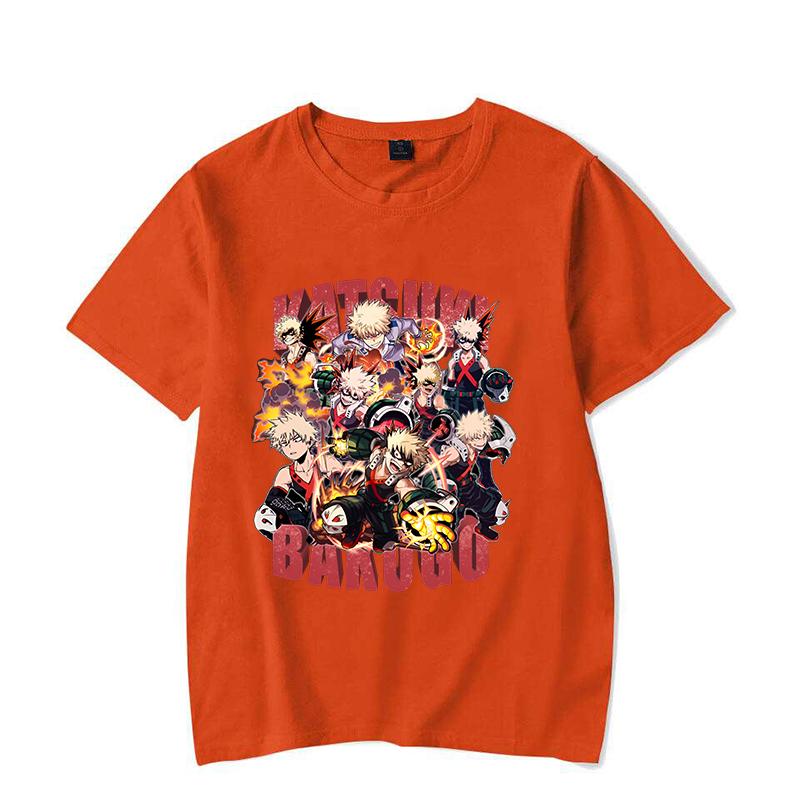 

Hot Anime Bakugou Katsuki Printed Women Men Fashion Y2k Short Sleeve Tee Shirts Round Neck Casual Summer Cool Shirt 4XL