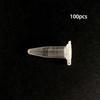 100PCS 0.5 Ml Centrifuge Tubes Various Colors Seed Preservation Test Tube Clear Scale Bottom Tip Centrifuge Vial Laboratory Use