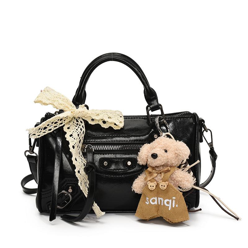 2025 summer new rivet small square bag fashion locomotive style shoulder bag texture cute messenger bag bag woman