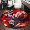 1pc Anime Character with Red Shoes Round Carpet - Office Chair Mat, Non-Slip Rug for Home Decor, Living Room, Bedroom