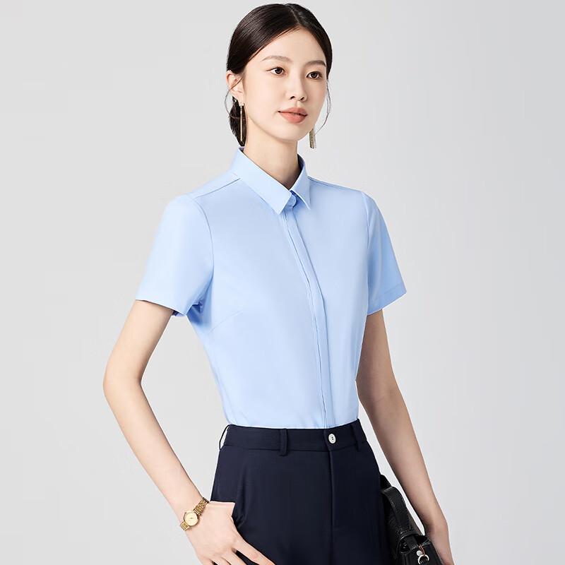 Romon Women s Solid Short Sleeve Shirt 39