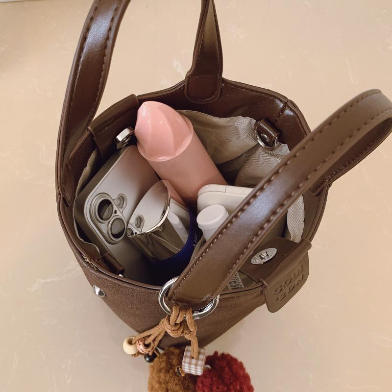 Niche Suede Frosted Handbag: Women's 2025 One-Shoulder & Crossbody Bag