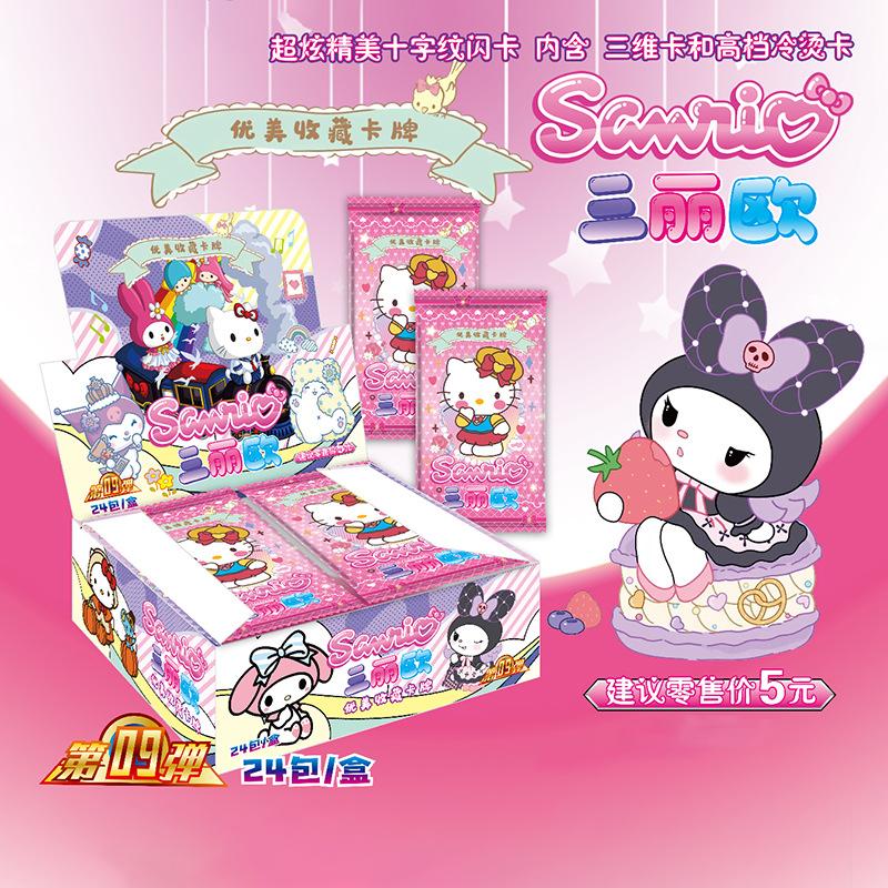 Genuine Card Polaroid Family Heartbeat Wink Life Diary HelloKitty Kuromi Pink Cute Collection Card Kids Toys Gifts