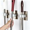 1/2/4pcs Mop Broom Holder Adhesive Multi-purpose Hooks Wall Mounted Mop Organizer Brush Broom Racks Hanger Kitchen Strong Hooks