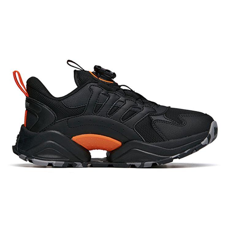 Anta Kids Battle Armor Sports Low-Top Running Shoes Kids sneaker Black Orange 312218805-3