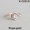 Fashion Woman Exquisite Simple Moon Ring Beautiful Generous Birthday Gift Party Jewelry Size 5-10