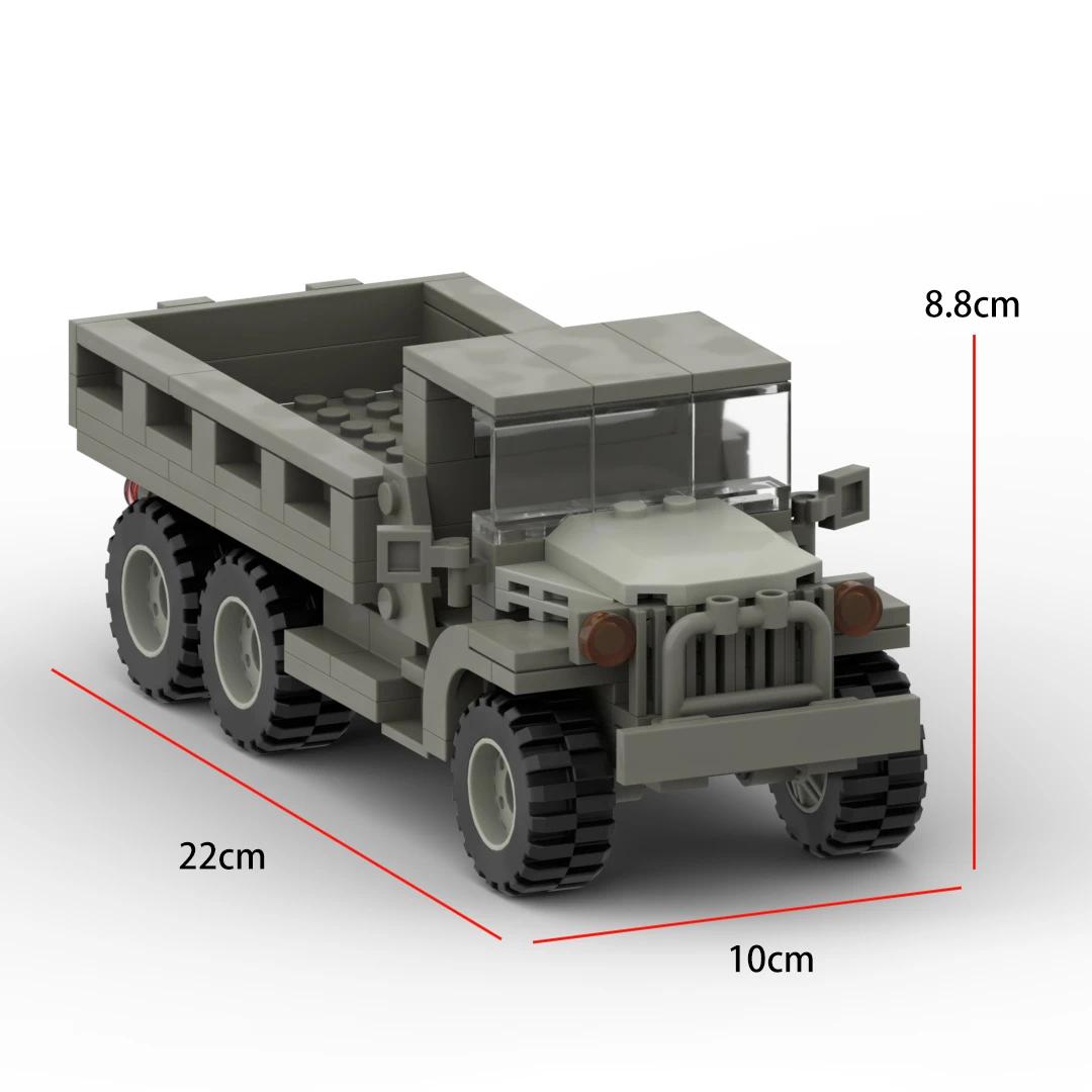 WW2 Military Truck Building Blocks US M54A Transport Vehicle MOC Brick Assembly Toy Boy s Birthday Gift