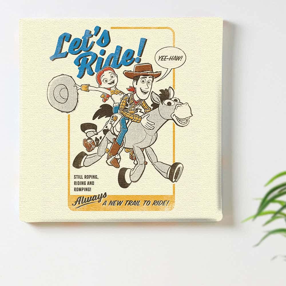 Art Deli Toy Story Poster Panel, 30cm x 30cm, Pixar, Made in Japan, Lightweight Fabric, pixa-1906-013