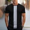 New fashion innovative mathematical formula printed men's short sleeve summer fresh sports fitness T-shirt loose round neck top