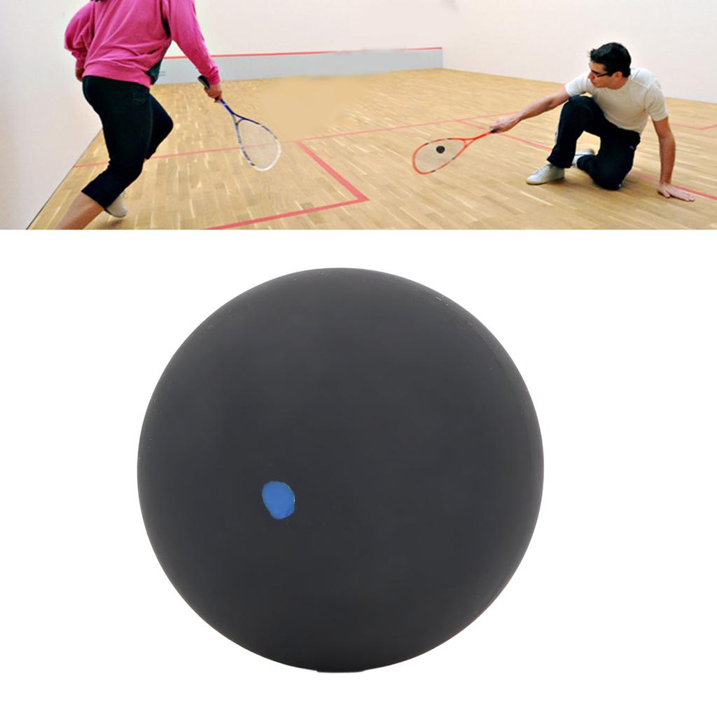 Piłki do squasha 39mm Doskonałe odbicie Pojedyncza niebieska kropka Gumowa piłka do squasha do treningu zawodowego