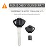 Guscio Chiave Transponder per Moto Suzuki GSXR 600 750 1000 Hayabusa SV650 Bandit V-Strom, con Porta Chip, Alloggiamento Lama Chiave Non Tagliata