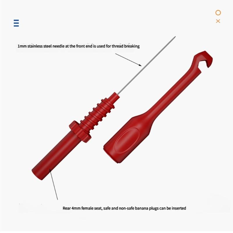 Two Small Line Breakers Fast Electrical Diagnostic Test Devices Suitable For 4mm Insert Connection Strong Metal Design