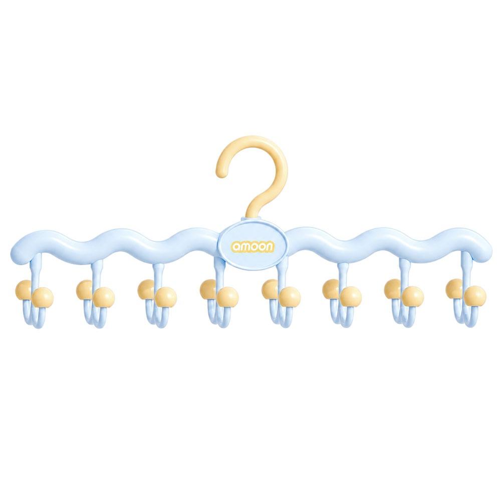 Foldable Wall Hook Rack Double-Row Hooks Rotating Hanger Organizer New Hanger Rack Lingerie