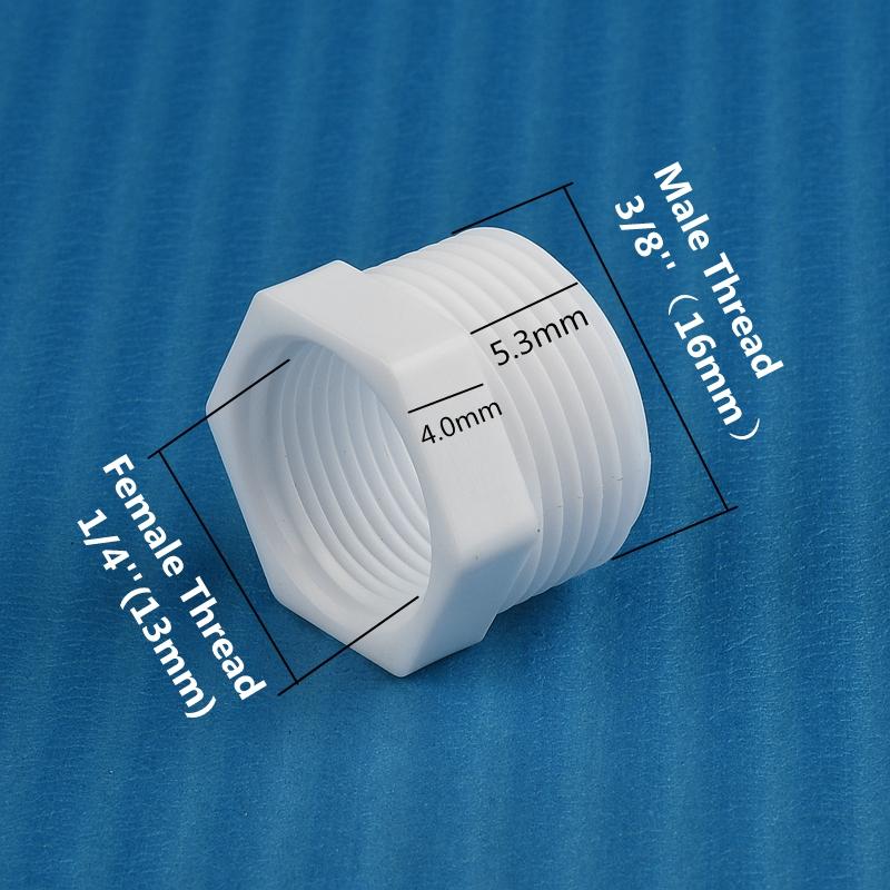 

2~20PCS 1/8 ~1 Inch PVC Male/Female Thread Reducer Joint Fish Tank Fittings Garden Irrigation Water Pipe Connector Repair Tool 2PCS