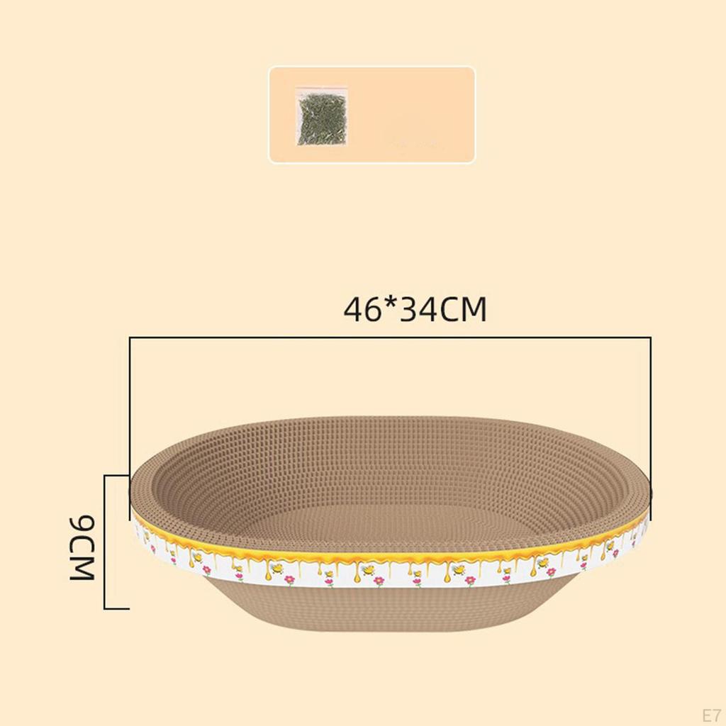 Bowl Cat Scratcher Lounge Sleep Board Decor Furniture Protector Nest Decoration Scratch Pad for