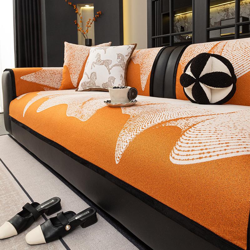 Chenier'S New Sofa Cushion Is Universal In All Seasons, Non-Slip Seat Cushion, Leather Sofa Cover, Anti-Cat Scratch Sofa Cover, Cloth Towel.