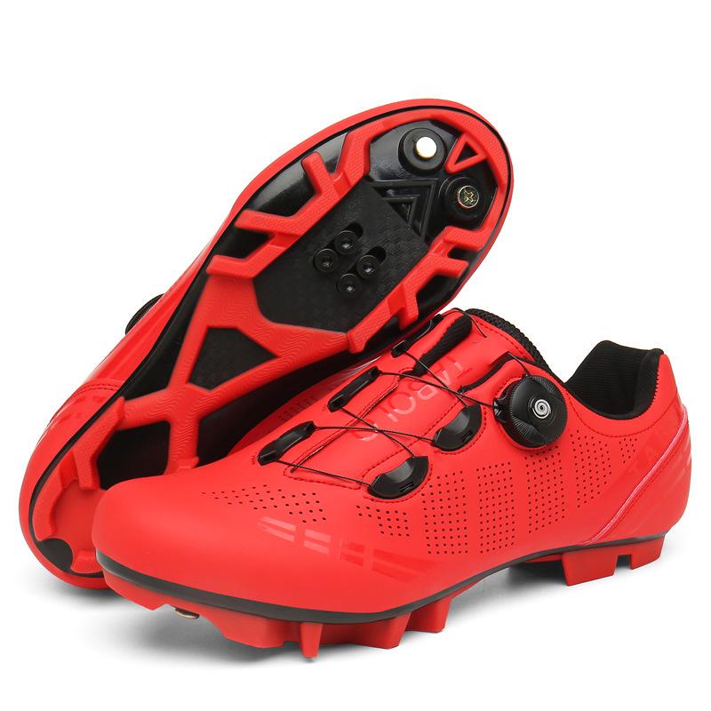 Unisex Mountain and Road Cycling Shoes with Hard Soles and Lock System