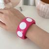 Hip Hop Resin Polka Dot Bangles Round Wide Candy Color Bracelets Fashion Jewelry  Unisex