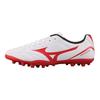 Mizuno Potrero Wide Ag Short Nail Soccer Shoes White/Red Sneakers P1GA189262