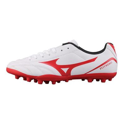 Potrero Wide Ag Short Nail Soccer Shoes White/Red Sneakers P1GA189262