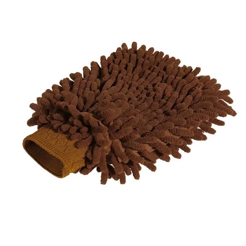 1/2pcs Microfiber Car Wash Gloves Auto Single-Side Ultra Absorbent Wash Car Sponge Scratch Free Microfiber Car Cleaning Tool