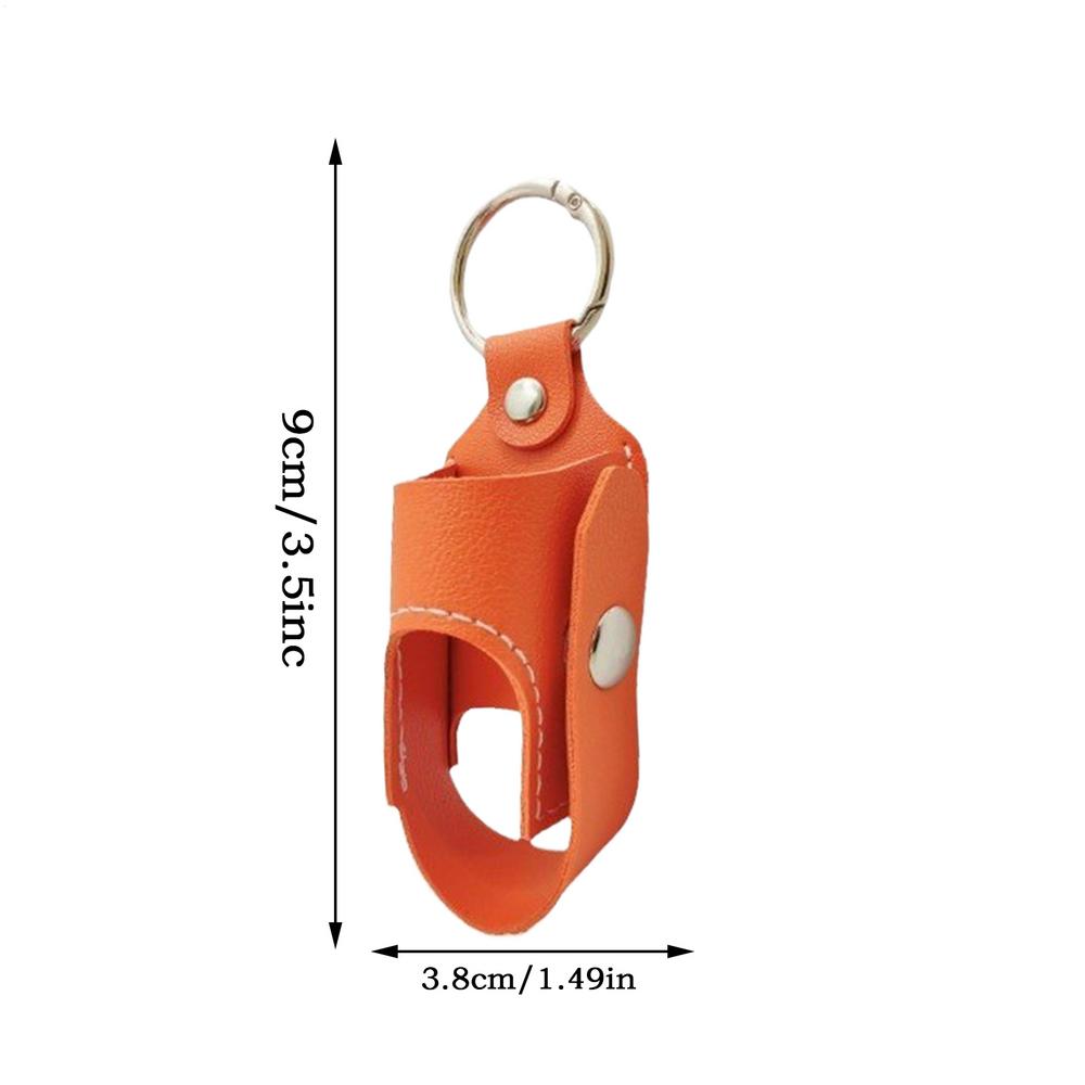inhaler holder Portable PU Leather inhaler case keychain Spray bottle storage bag L-Shaped Inhaler Portable Stand for outdoor