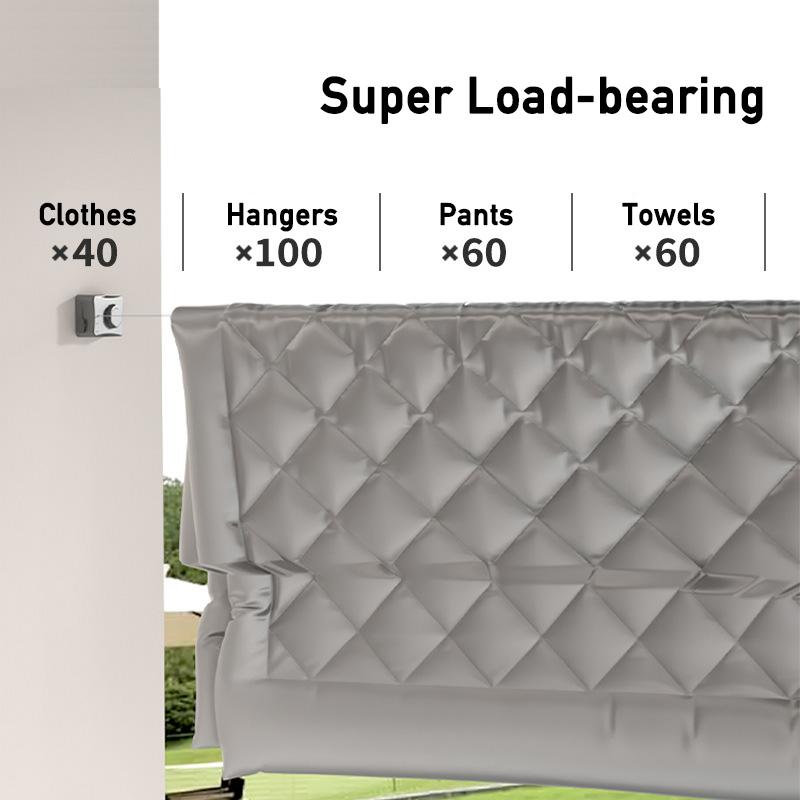 5,1 m zatahovací oděvy Koně Nerezová tkanina Drátěné lano Protiskluzové prodlužovací nástěnné prádelní lano pro sušení v bytě