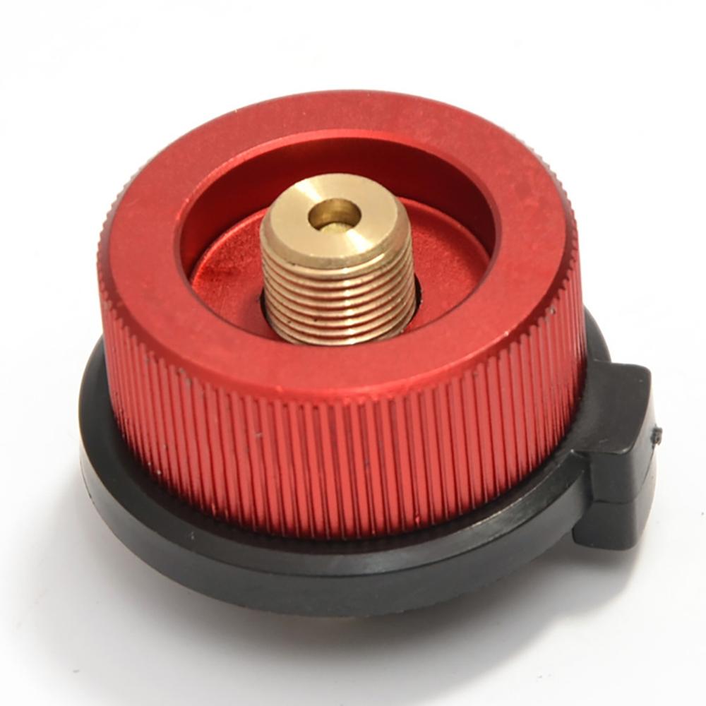 Outdoor Camping Hiking Stove Burner Adaptor Split Type Furnace Converter Connector Auto-off Gas Cartridge Tank Cylinder Adapter