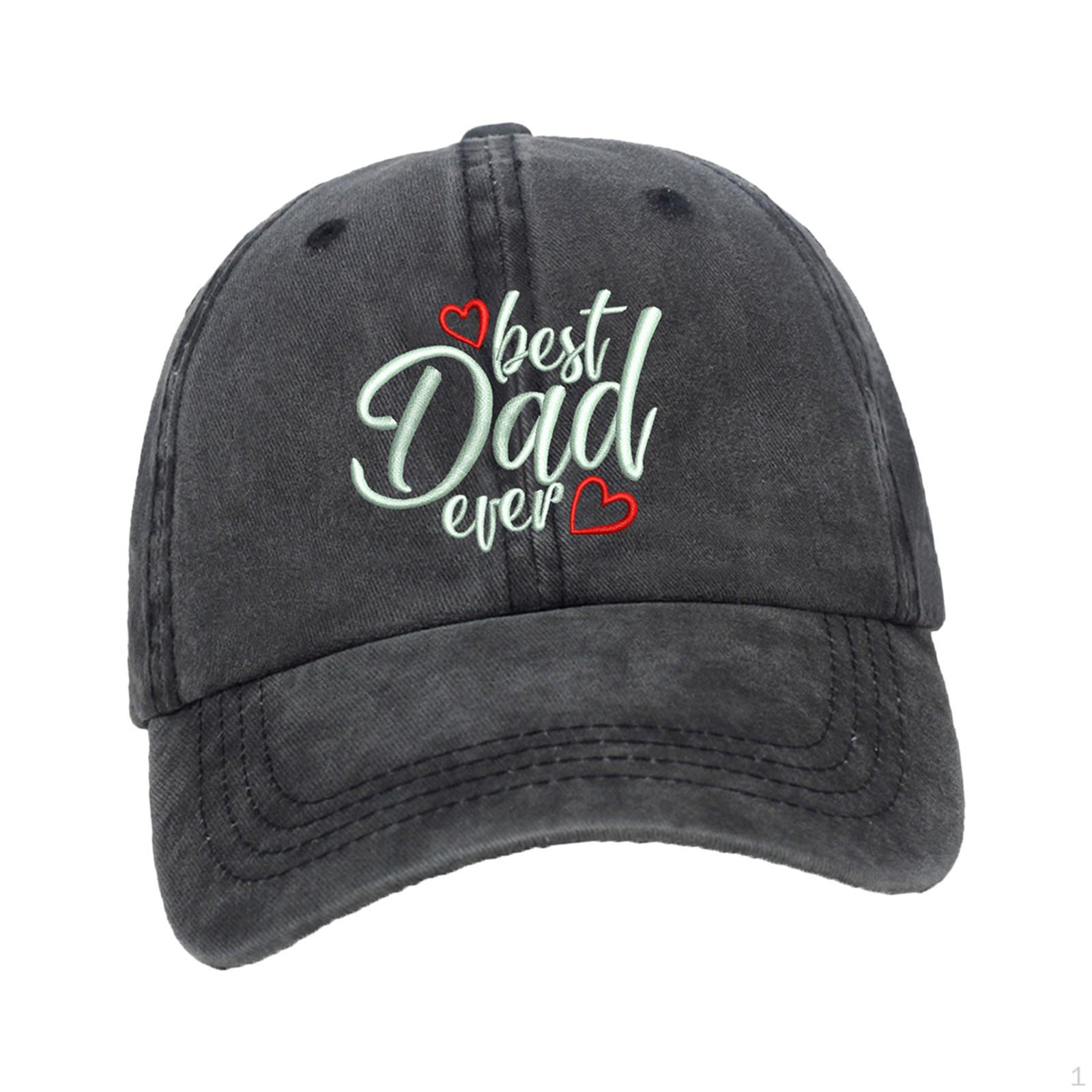 

Лучший папа когда-либо вышитая бейсболка солнцезащитные подарки для хип-хоп кепка мужчины чёрный