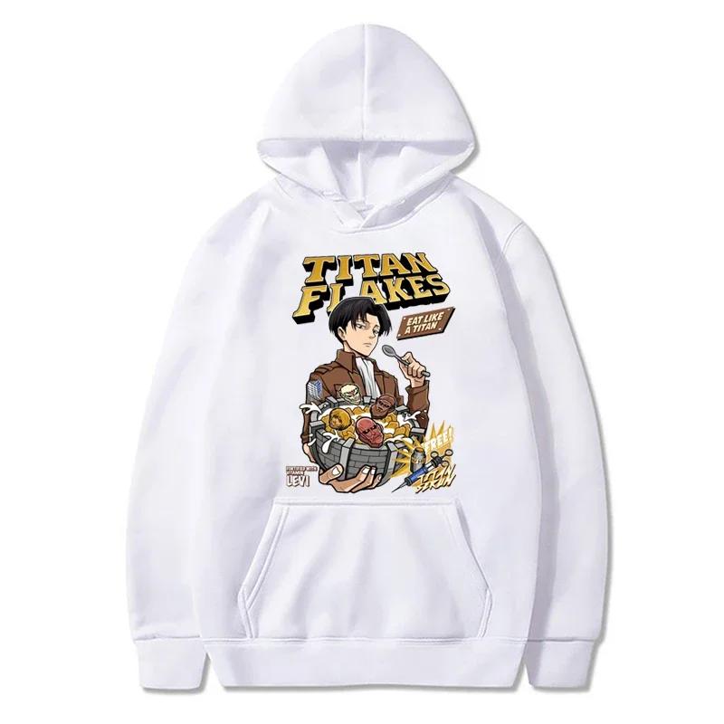 Men Women Anime Hoodies Attack On Titan Levi Ackerman Plus Size Sweatshirt Manga Streetwear Harajuku Autumn Unisex Pullover
