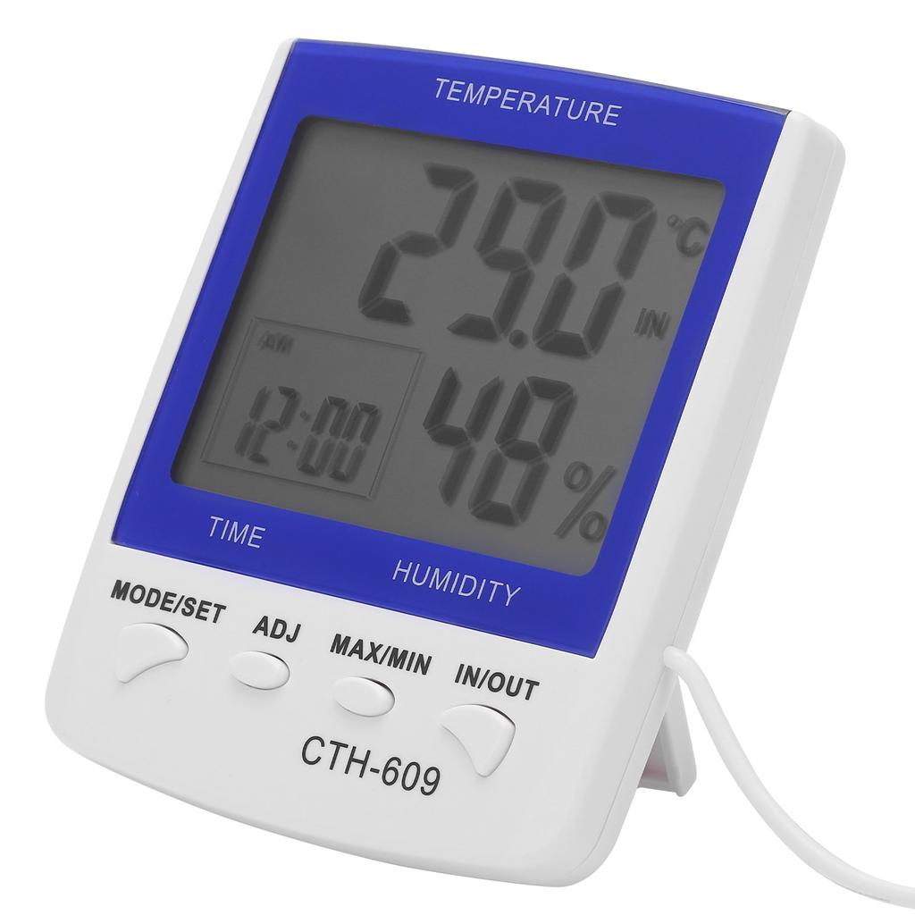 CTH‑609 Digital Thermometer Hygrometer Wall Mounted Temperature Humidity Meter for Home Farm Greenhouse