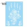 Gentle-On Skin Tattoo White Lace Sticker for Women, Temporary Face Body Fake Decal Arm, Waterproof Wedding Party Festival